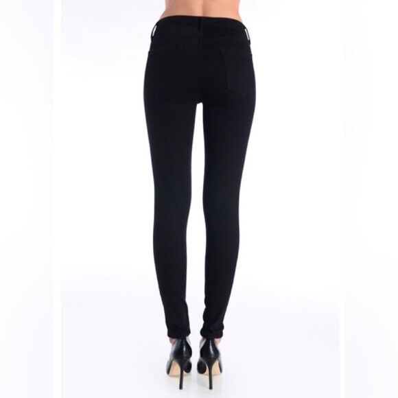 NWT Just Black Denim 9" Rise Over Dye Skinny Jeans Black Made In USA BP1112 - Picture 3 of 16